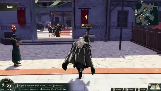 Fire Emblem: Fortune's Weave inn scene where close characters show support